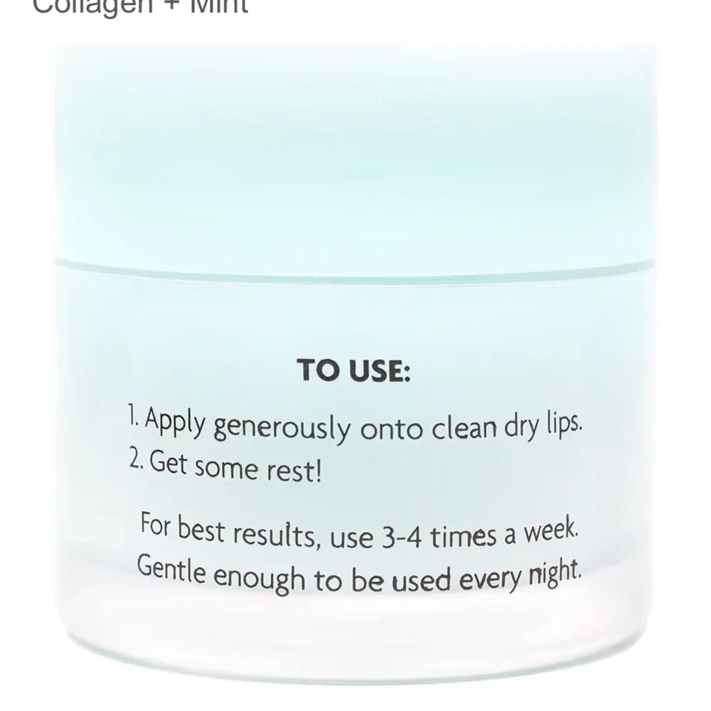 The Crème Shop Overnight Lip Therapy Collagen + Mint